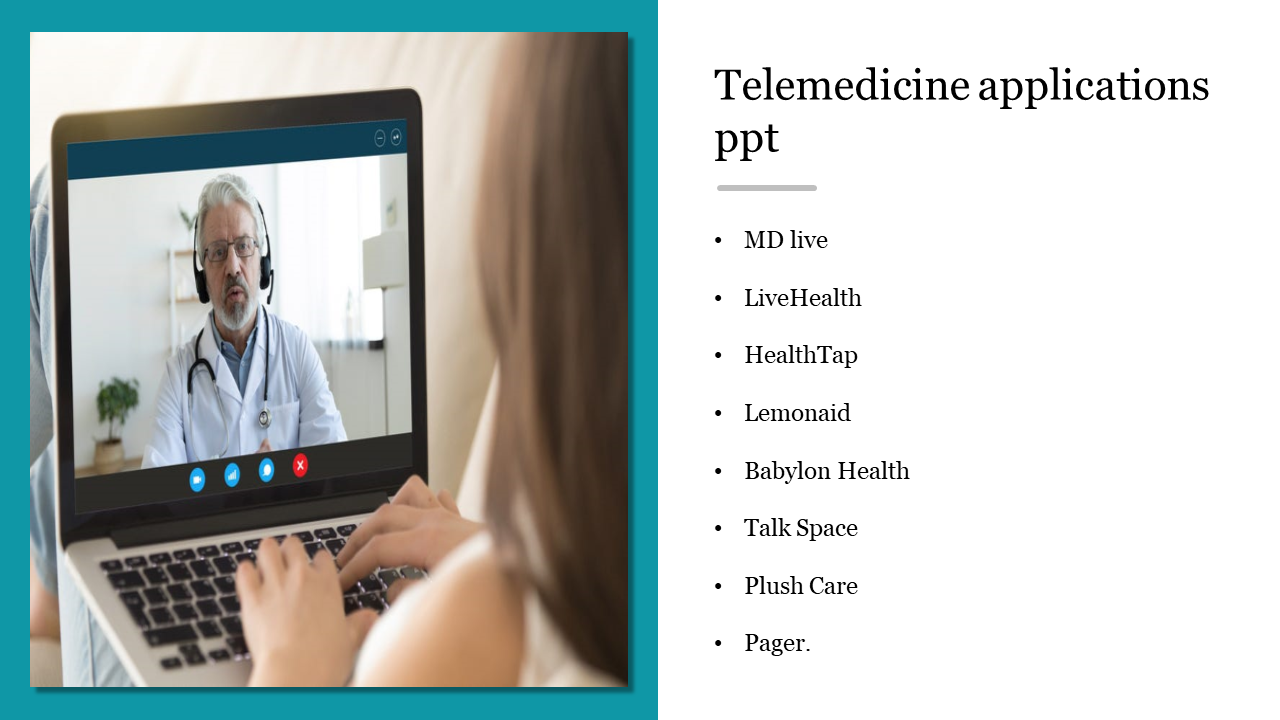 Telemedicine Applications PPT Template and Google Slides